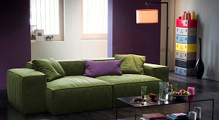 Зеленый диван в интерьере-20, Диван Фри